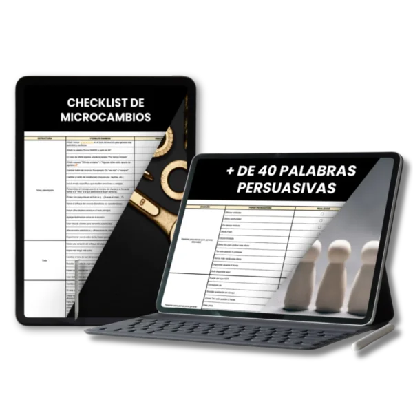 anuncios que venden bonus checklist microcambios taller 30 anuncios