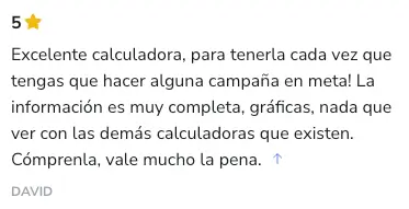 calculadora roas julian romero testimonio10 pack calculadoras
